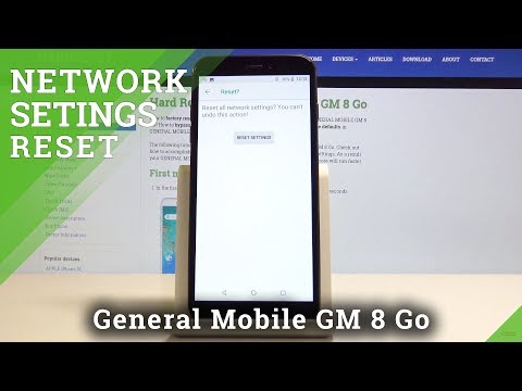 How to Reset Network Settings in GENERAL MOBILE GM 8 Go - Restore Network