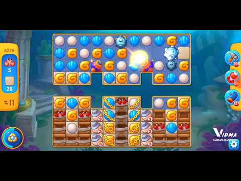 Fishdom. 8229 level no boosters and diamonds - 17 moves