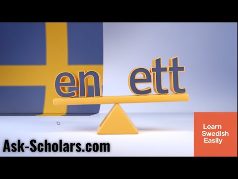 Swedish Basics - En and Ett Exercise (Swedish genders) | En vs Ett explained | Learn Swedish A1