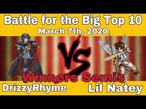SSF2 - Battle for the Big Top 10 - Winners Semis - DrizzyRhyme vs. Lil Natey