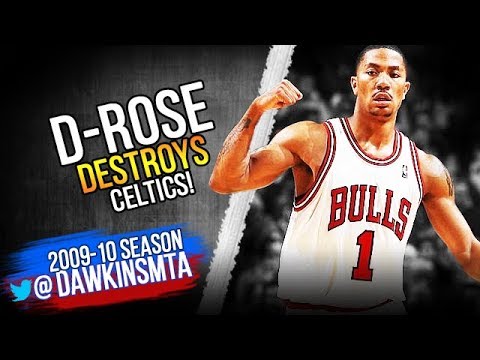 The Game YOUNG Derrick Rose DESTROYED Celtics BiG-3! April 13, 2010 | VintageDawkins