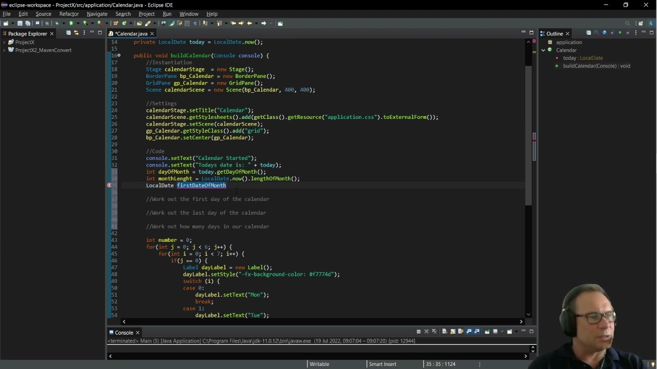 JavaFx Application 12 GridPane orientation