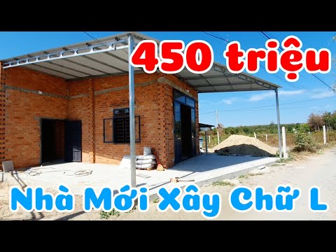 Bán nhà Chữ L mới xây giá rẻ 450 triệu đất 100% thổ cư ở xã Hảo Đước Tây Ninh bao giấy tờ sổ hồng
