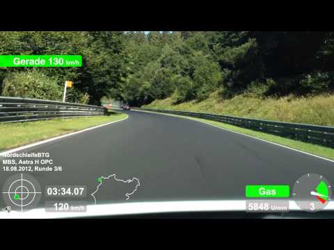 Nordschleife 18.08.2012 BTG Grüne Hölle Nürburgring Opel Astra OPC