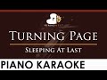 Sleeping At Last - Turning Page - HIGHER Key (Piano Karaoke Instrumental)