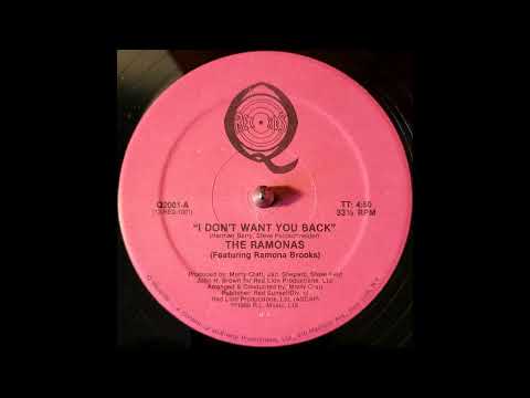 Ramona Brooks / The Ramonas - I Don't Want You Back - Disco Modern Soul Classic