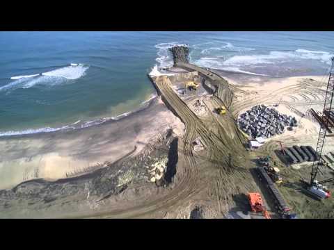 Ocean Lane, Deal, NJ beach construction.