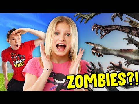 Zombies vs Ninja Kidz *EPIC WATER BALLOON BATTLE*