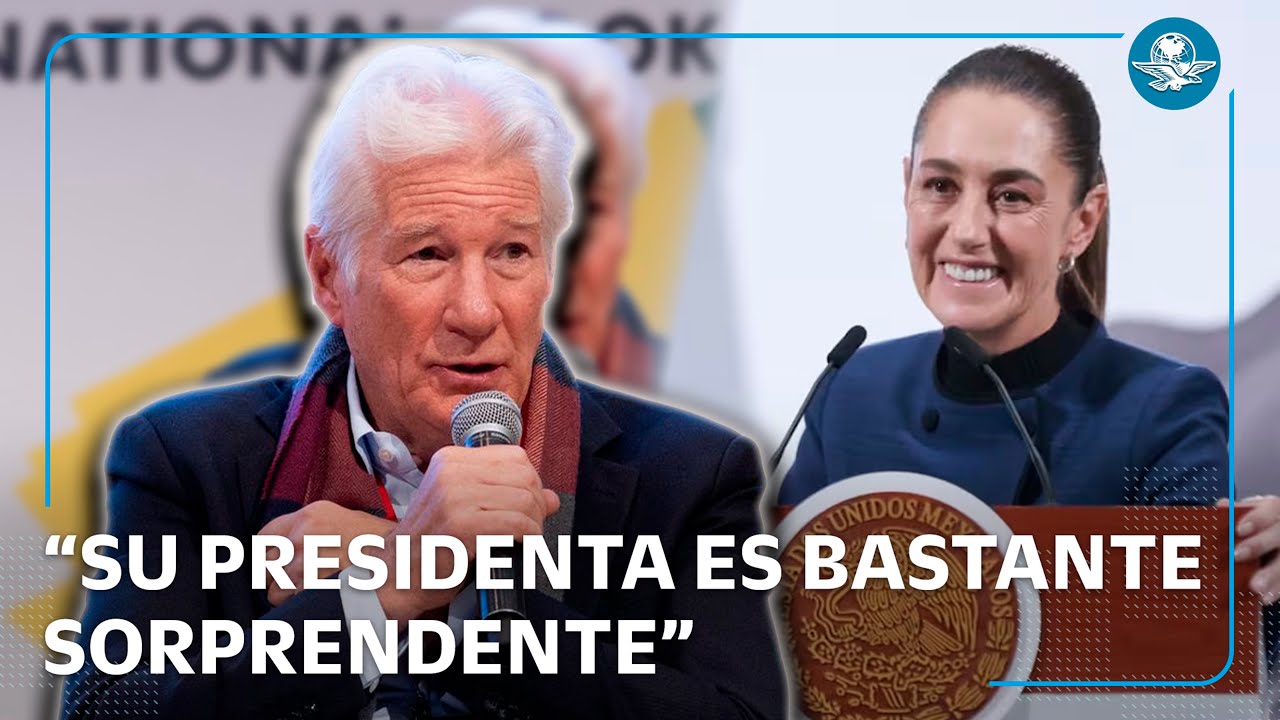 Richard Gere elogia a Sheinbaum en la FIL de Guadalajara