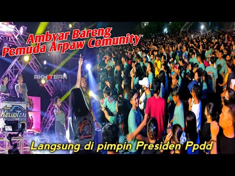 di pimpin langsung oleh masbre, Ambyar bareng penonton & arpaw comunity.