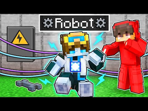 Becoming A ROBOT In Minecraft!
