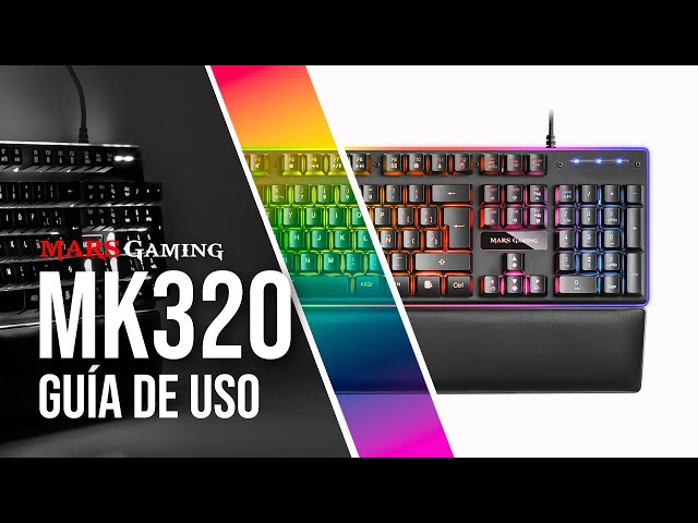 Clavier RVB hybride Mars Gaming MK320 noir video