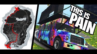 Can you drive across the map in a Festival Bus without losing any parts (GTA Online)