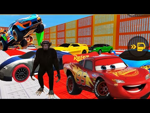 Mega Ramp Car Racing | Car Racing 3D | Stunt Rrcing Impossible
