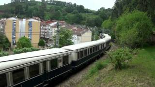 preview picture of video 'FEVE tren TRANSCANTÁBRICO a su paso por Candás Asturias'