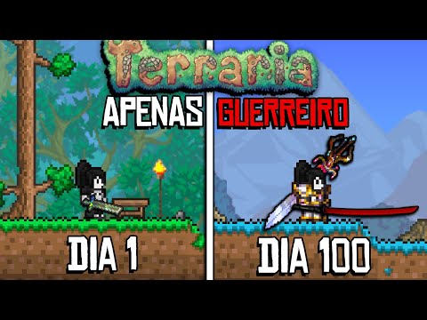 PASSEI 100 DIAS NO TERRARIA APENAS DE MELEE (CALAMITY)