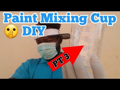 How To Make Paint Mixing Cup, mixing ratio explained(DIY )pt3