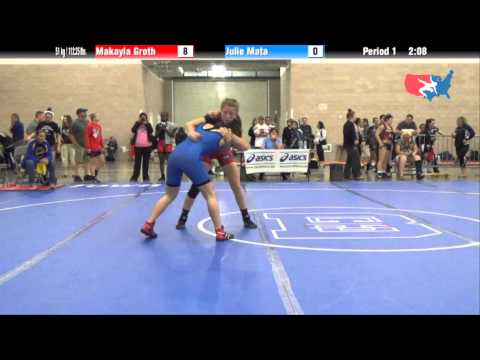 FILA Junior 51 kg / 112.25 lbs. - Makayla Groth vs. Julie Mata