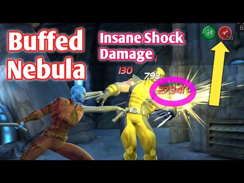 Buffed Nebula Insane Shock damage / Marvel Contest of Champions.