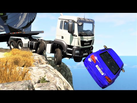 Cliff Drops & Crashes #10 - BeamNG Drive | CRASHdriven