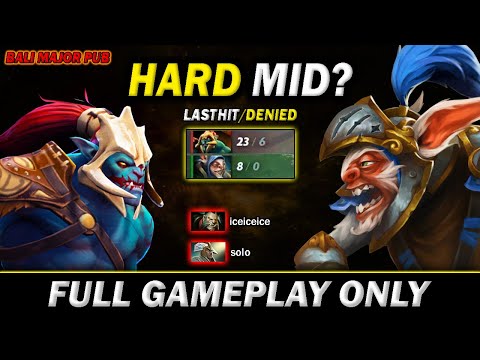 Hard Mid? Meepo VS Huskar mid + ZOO dota (Lycan + Chen) - Full Gameplay Meepo #460