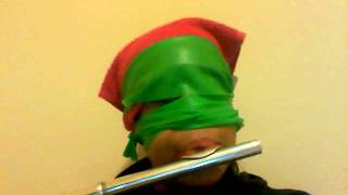 Rudolf the Red Nose Reindeer on the Flute