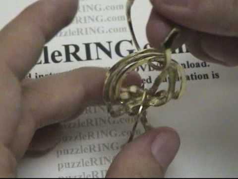Puzzle Ring Solution for 6 Band REGULAR Puzzle Rings 6B141