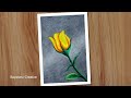 The Best 17 Rose Oil Pastel Flower Drawing