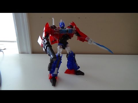 Takara Exclusive First Edition Voyager Optimus Prime - Clear Version Review