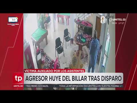 Hombre armado irrumpe en un billar en Montero y deja un herido; una cámara captó el ataque
