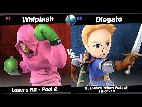 GYF: Whiplash (Little Mac) vs Diegato (Mii Swordfighter) - Pool 2 LR2