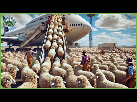 Transporting Millions of Sheep This Way – Incredible Cattle Transporting Technology