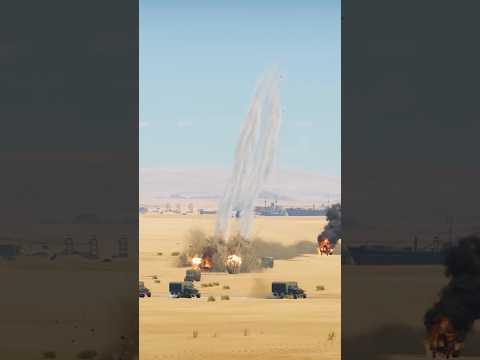Epic IL-2 rocket strike on GAZ-AAA desert convoy