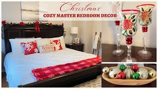 My Cozy Christmas Master Bedroom | Christmas Decorate with Me | Cozy Bedroom Christmas Decor