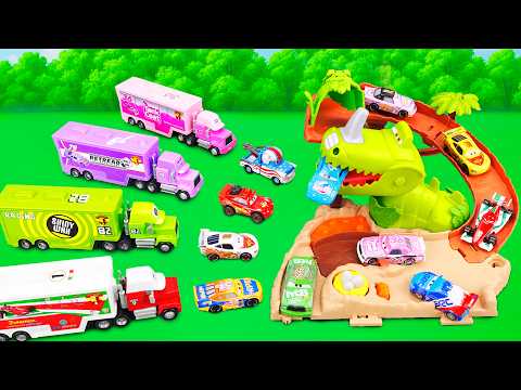 Disney Pixar Cars Unboxing Review | Mattel Disney Pixar Cars on the Road Dino Playground