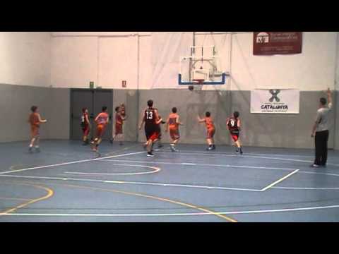 Mini masculí: B.Vilafant taronja - CEB Girona blanc (3rQuart, 14032015)