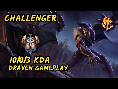 MMM K1ng (DRAVEN) vs TRISTANA - 10/0/3 KDA BOTTOM ADC CHALLENGER GAMEPLAY - OC