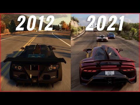 Evolution of Forza Horizon Games 2012-2021| Forza Horizon 5 vs 4, 3, 2, 1 Comparison