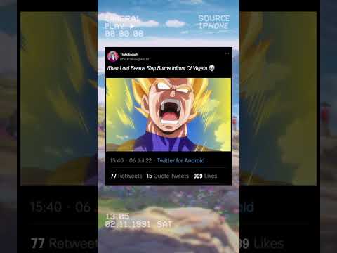 When Lord Beerus Slap Bulma Infront Of Vegeta 💀 #shorts