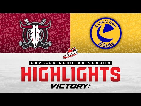 Red Deer Rebels at Saskatoon Blades 10/03 | WHL Highlights 2025-26