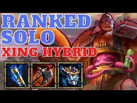 XING HYBRID DOES MAD DAMAGE | Smite Season 9 Ranked Conquest | The Hybrid build to rule all