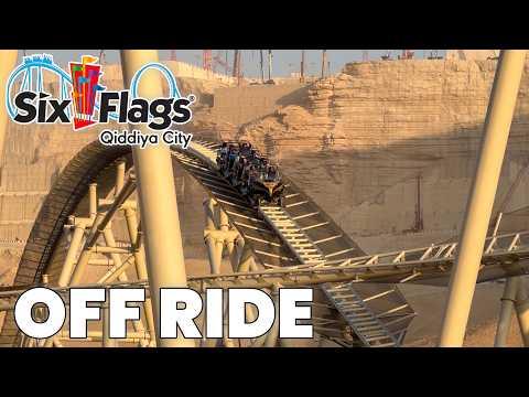 Six Flags Qiddiya Off Ride Footage | Falcons Flight, Iron Rattler, Spitfire, & More!