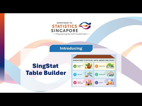 Introducing Singstat Table Builder
