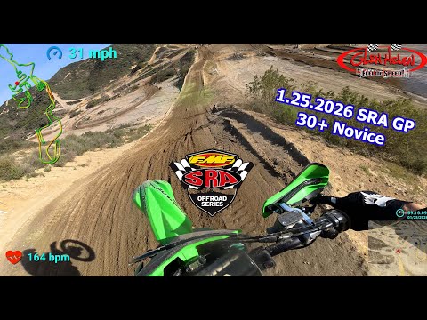SRA GP Race at Glen Helen Raceway | 1.25.2026 | 30+ Novice | 1st Place
