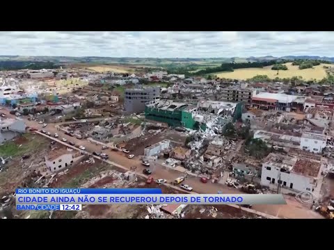Cinco meses após tornado, Rio Bonito do Iguaçu ainda se ergue