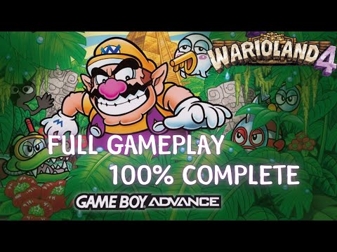 Wario Land 4 (GBA): All Levels 100% Complete - Full Gameplay/Walkthrough (Longplay)