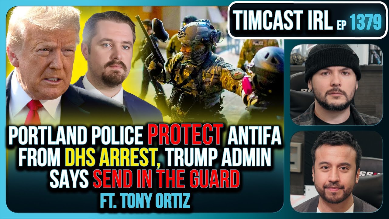 Portland Police PROTECT Antifa From DHS Arrest, Trump Admin Says SEND IN THE GUARD | Timcast IRL