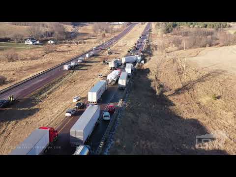 12-23-2021  Northfield, WI - Multi-Vehicle Accident Closes 1-94