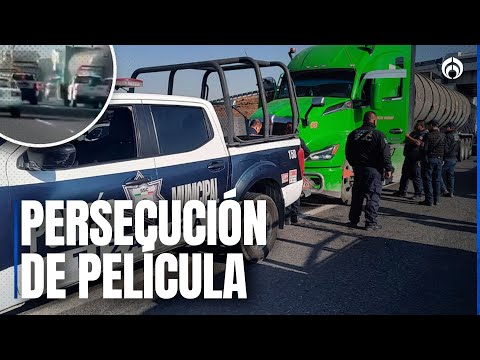 Robo de pipa provoca operativo en la México- Pachuca