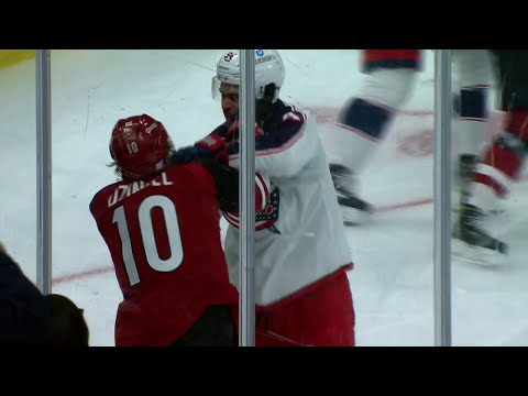 Cole Sillinger vs. Ryan Dzingel Fight (Nov. 18, 2021)